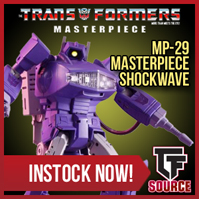Transformers News: TFsource SourceNews! MP-29 Shockwave, Liger, Arkose, TW Shovel and Concrete & More!
