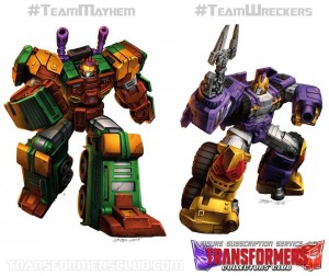 Transformers News: Transformers Subscription Service TFSS 4.0 Bludgeon and Impactor Tech Spec art