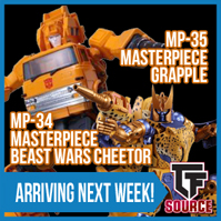 Transformers News: TFsource News! TF-07 Stomp Reissue, MP-34 Cheetor, MP-35 Grapple, Ultimate Voltron EX & More!