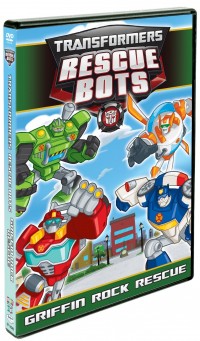 Transformers News: Transformers Rescue Bots: Griffin Rock Rescue DVD Cover Art