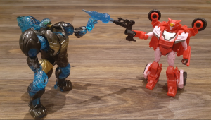Transformers News: Video Review for Transformers Earthspark Warrior Class Optimus Prime and Elita-1