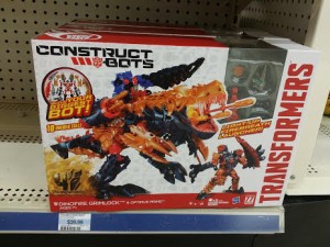 Transformers News: Construct-Bots Dinofire Grimlock showing up at Kmart