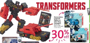 Transformers News: Australian Toys'R'Us Transformers Sales Starting Wednesday 29