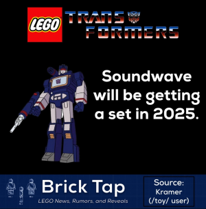 Transformers News: Lego Soundwave Rumoured to Come out in 2025