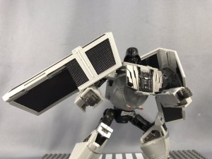Transformers News: Video Review of Takara Star Wars Powered By Transformers Tie Advanced X1 Darth Vader