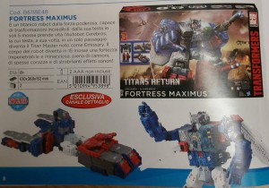 Transformers News: Transformers Titans Return Fortress Maximus to be Available at Italian Retail