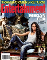 Transformers News: Optimus Prime and Megan Fox on cover of EW