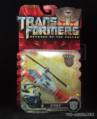 Transformers News: In-Package Images and Biographies of (Red) Rampage and Evac