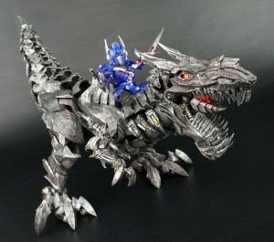 Transformers News: New Galleries: Kids Logic Transformers Mecha Nations MN11 Age of Extinction Grimlock + Optimus Prime