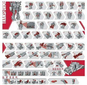Transformers News: Images of Face Changing Gimmick and Instructions for Movie Masterpiece MPM Optimus Prime