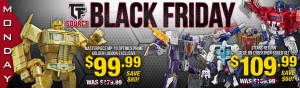 Transformers News: Black Friday Week at TFSource - Day 1! MP-10 Golden Lagoon Optimus Prime - $99.99! SAVE $80!
