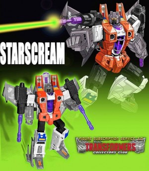Transformers News: New Image: Transformers Collectors' Club Subcription Service 3.0 G2 Starscream #TFSS3point0