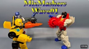 Transformers News: Video Review for Transformers MixMashers Optimus Primal, Starscream, Bumblebee