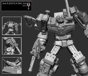Transformers News: Imaginarium Art Licensed Transformers Devastator Renders