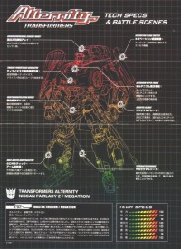 Transformers News: Alternity Black Megatron Tech Spec scans