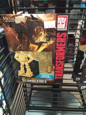 Transformers News: Transformers: Metal Earth Gold Bumblebee kit Finally Found at U.S. Retail