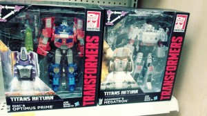 Transformers News: Titans Return Wave 3 Voyagers Optimus Prime and Megatron Found at US Retail