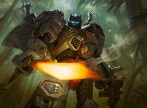 Transformers News: Clean Art for Hascon 2017 Magic The Gathering Grimlock, by Tyler Jacobson