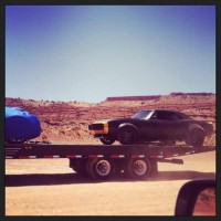 Transformers News: Older Model Black Camaro Spotted on Navajo Tribal Park in Monument Valley Transformers 4 Set