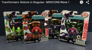 Transformers News: Video Review - Transformers Robots in Disguise Minicons Dragonus, Slipstream, Divebomb, Sawback