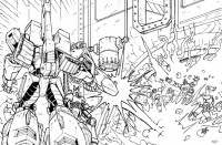 Transformers News: Line Art from AHM #14: Galvatron