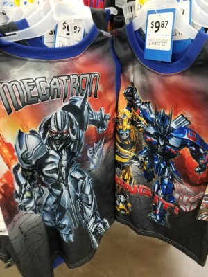 Transformers News: Transformers: The Last Knight Children's pajamas spotted at US Retail