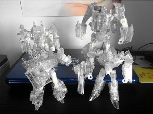 Transformers News: More Clear Transformers Generations Images: Trailcutter and Dreadwing