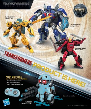 Transformers News: Printed Ads for Transformers: The Last Knight Toys Showing New Toy Render for Drift