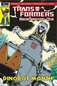 Transformers News: Transformers: Regeneration One #82 Covers - Dinobot Month Begins!