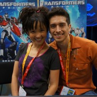 Transformers News: SDCC 2012 Coverage: Seibertron.com visits with Transformers Prime's Josh Keaton and Tania Gunadi