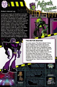 Transformers News: Ark Addendum Update - Ravage's Transformation Sequence Plus AllSpark Almanac Addendum Preview Page