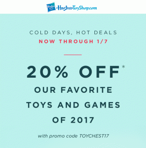 Transformers News: HasbroToyShop.com Toy Chest Toys 20% Off and Free Shipping