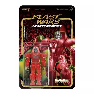 Burning Red Optimus Primal (Super7 Reaction Transformers)