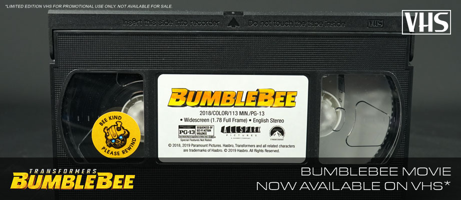 Bumblebee Movie Now Available on VHS*