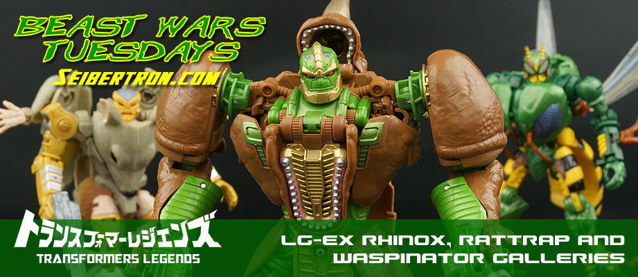 Transformers News: New Galleries: Transformers Legends LG-EX Rhinox, Waspinator and Rattrap