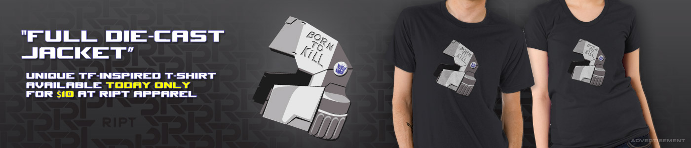 Transformers News: Unique Transformers inspired t-shirt available today only for $10 at Ript Apparel Image