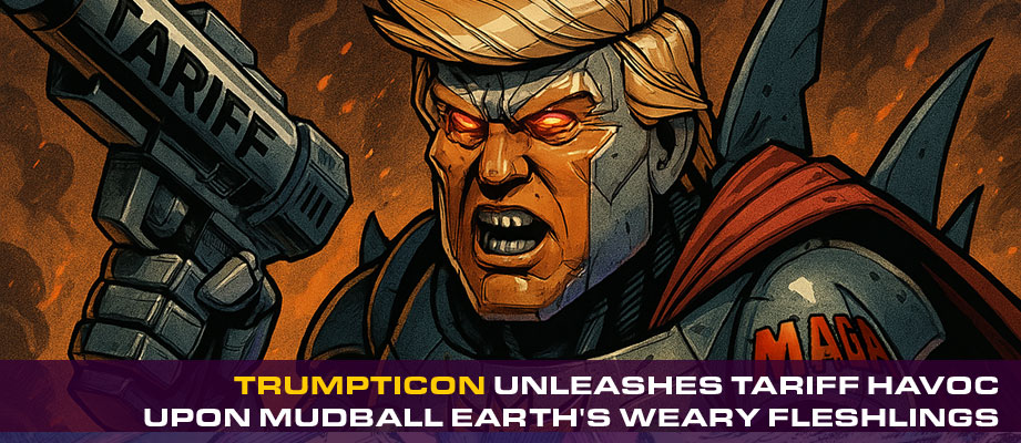 Trumpticon unleashes tariff havoc upon mudball Earth's weary fleshlings