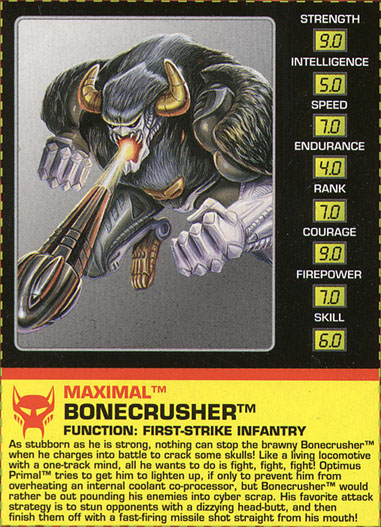 Transformers Tech Spec: Bonecrusher