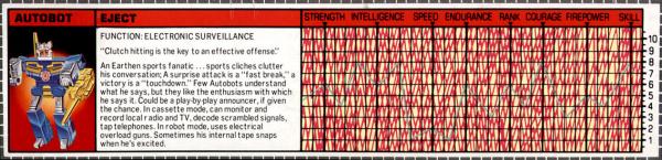 Transformers Tech Spec: Eject