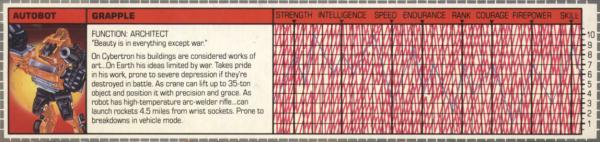 Transformers Tech Spec: Grapple