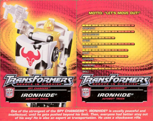 Transformers Tech Spec: Ironhide