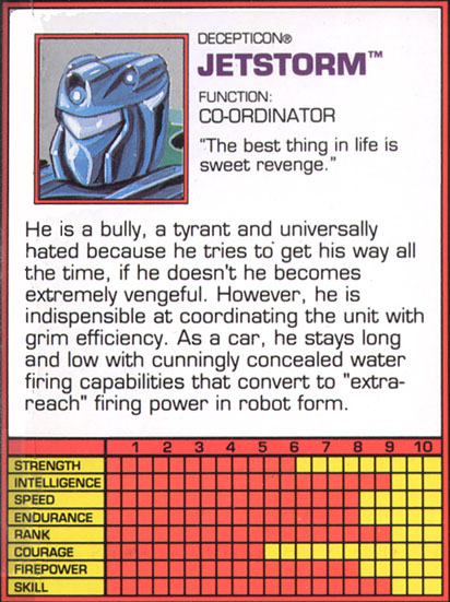 Transformers Tech Spec: Jetstorm