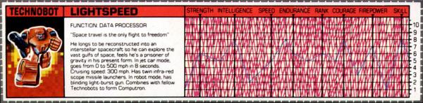 Transformers Tech Spec: Lightspeed