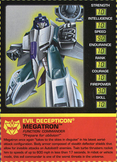 Transformers Tech Spec: Megatron