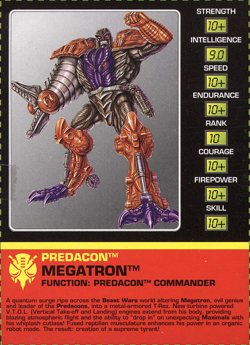 Transformers Tech Spec: Megatron