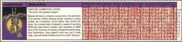 Transformers Tech Spec: Onslaught