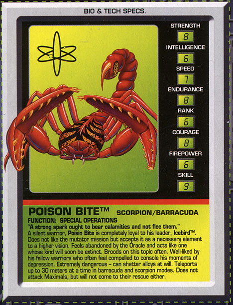 Transformers Tech Spec: Poison Bite