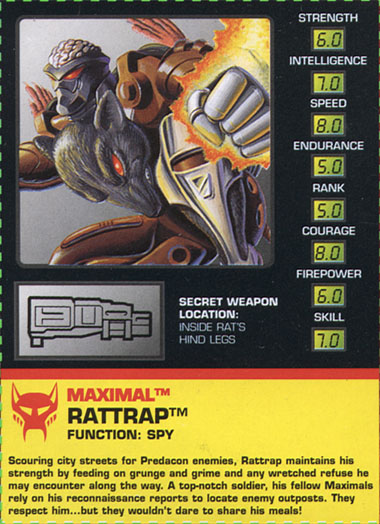 Transformers Tech Spec: Rattrap