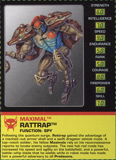 Transformers Tech Spec: Rattrap