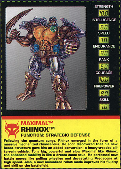 Transformers Tech Spec: Rhinox